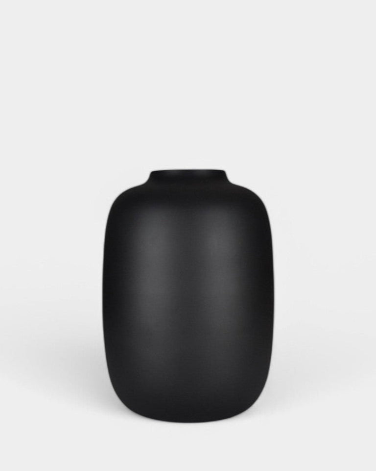 Celestia Vase in Mattschwarz