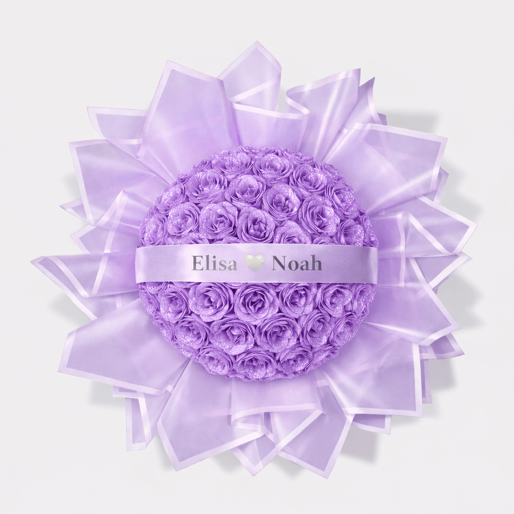 Glitzernder Rosenstrauß | Flieder 