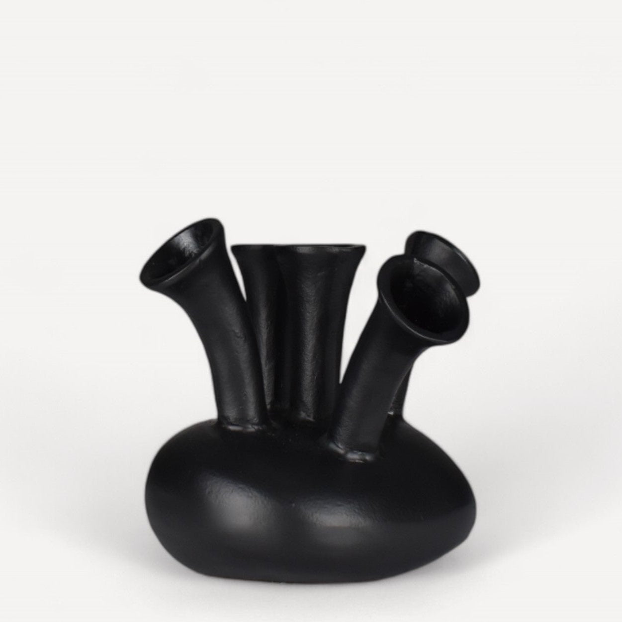 Hornvase 5 Schwarz